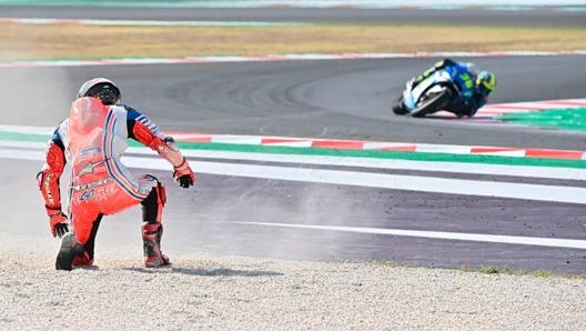 Bagnaia si rialza dopo la caduta