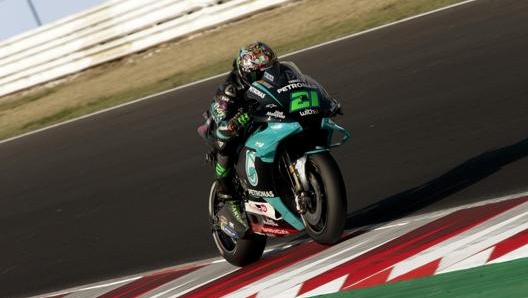 Uno sfortunato Morbidelli è stato vittima di un errore di A.Espargaro nel corso del primo giro