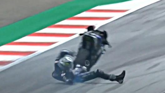 Maverick Vinales si lancia dalla Yamaha senza freni. Ansa