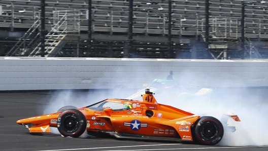 Il testacoda di Conor Daly. Ap