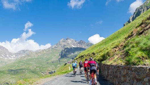 Un tratto della salita verso il Passo Gavia, in Lombardia. Mauro Mariotti