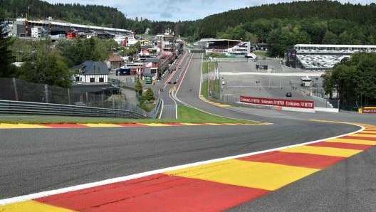 L'Eau Rouge di Spa. Afp