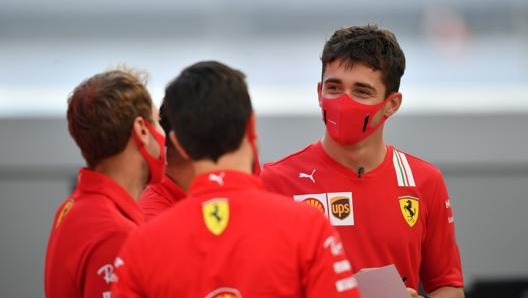 Vettel e Leclerc a Sochi. Getty