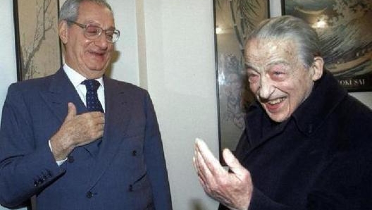 Cesare Romiti e Enrico Cuccia, fu proprio il banchiere a indicare Romiti a Gianni agnelli all’inizio degli anni ‘90