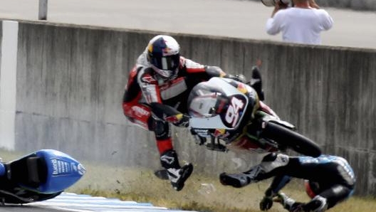 Folger travolge Vazquez nel 2010 a Motegi. Ap