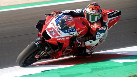 Pecco Bagnaia protagonista nelle FP3 del GP Romagna