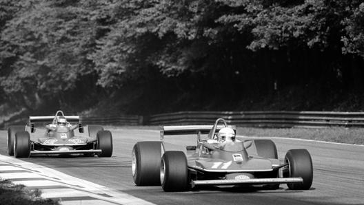 Monza 1979: Jody Scheckter davanti a Gilles Villeneuve. Getty