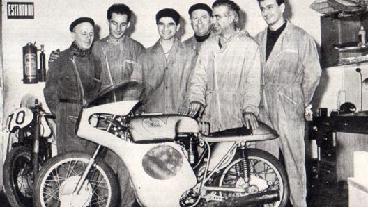 Scagliarini nel 1960 con Moto Morini