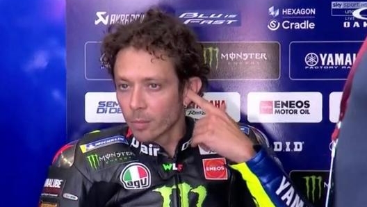 Valentino Rossi protagonista in FP3