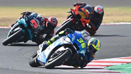 Mir davanti a Quartararo e Pol Espargaro. Afp