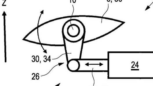 Governate da una centralina, le winglets mobili di Bmw sono attivate da un sistema di attuatori