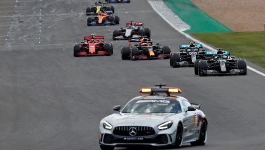 La Safety car in pista. Getty