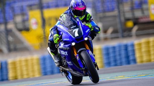 La Yamaha in azione alla 24 Ore di Le Mans moto