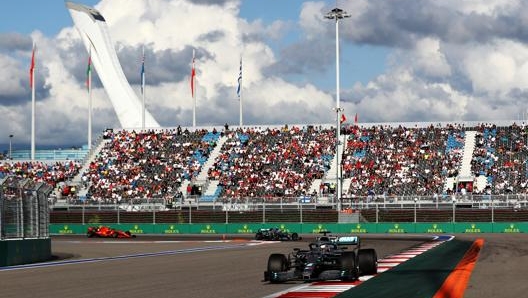 Lewis Hamilton sul tracciato russo lo scorso anno. Getty