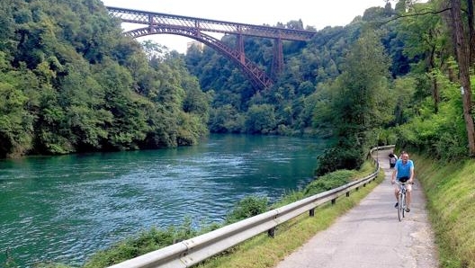 Il Ponte di Paderno d’Adda sul percorso Milano-Lecco. Masperi