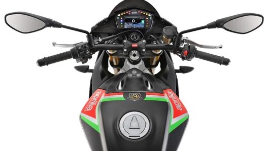 Il quadro digitale dell’Aprilia Tuono V4 1100 Factory