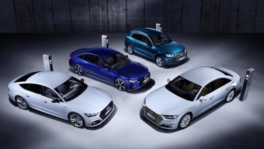 L’offerta ibrida plug-in di Audi arricchita con A3 Sportback, Q3 e Q8