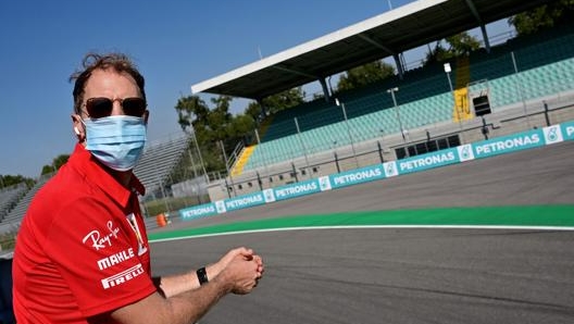 Sebastian Vettel, 33 anni, in Ferrari dal 2015: 14 vittorie con la rossa. Afp