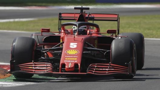 La SF1000 di Vettel a Monza. Epa