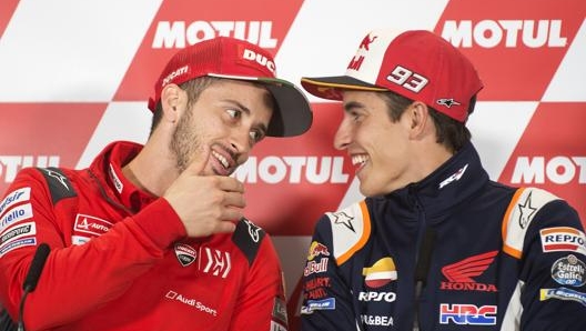 Andrea Dovizioso e Marc Marquez. Ciam-Cast