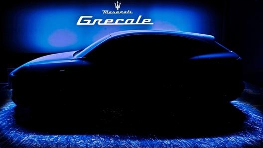 a foto teaser che anticipa le linee del Suv Maserati Grecale