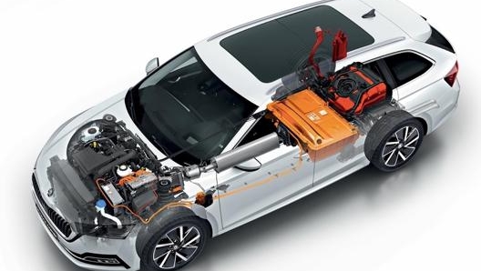 Il sistema ibrido plug-in di Skoda