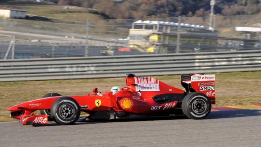 Massa con la F60 nel 2009 al Mugello durante i test. Epa