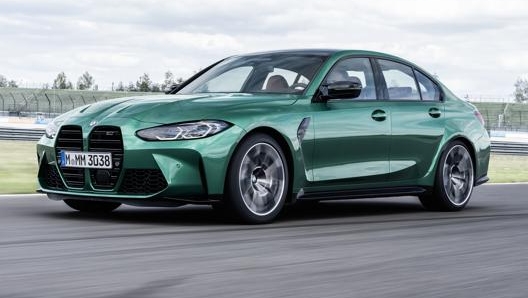 La nuova Bmw M3 in verde isola di Man