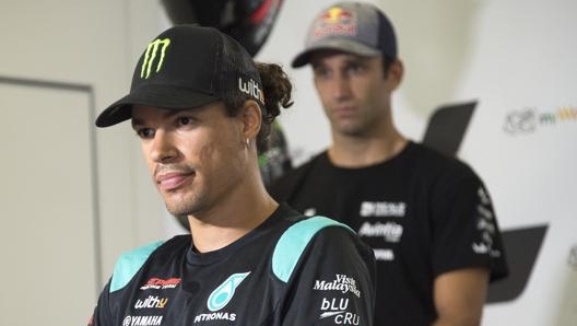 Franco Morbidelli, dietro Johann Zarco. Getty