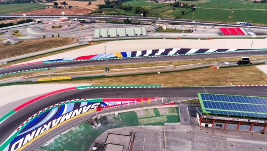 Veduta aerea del tracciato di Misano