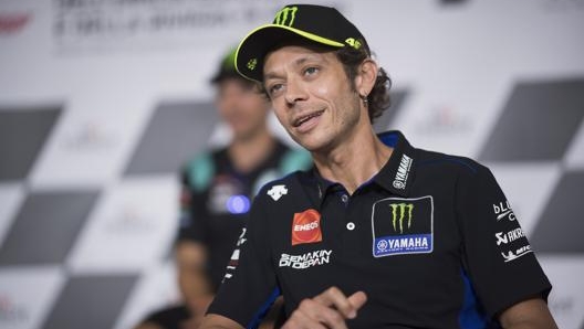 Valentino Rossi è solamente 17°: il pilota di Tavullia sta provando il nuovo scarico. Getty