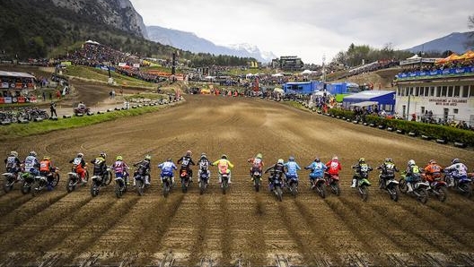 La partenza di una gara di MXGP