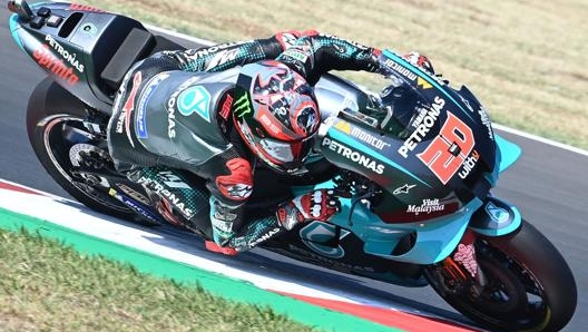 Fabio Quartararo a Misano. Afp