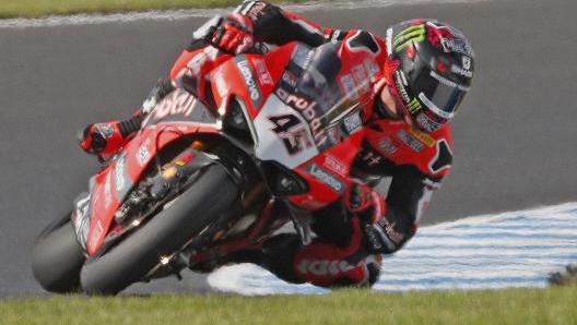 Scott Redding in azione sulla sua Ducati. Getty