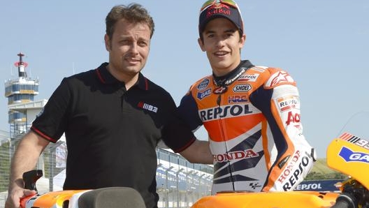 Emilio Alzamora con Marc Marquez