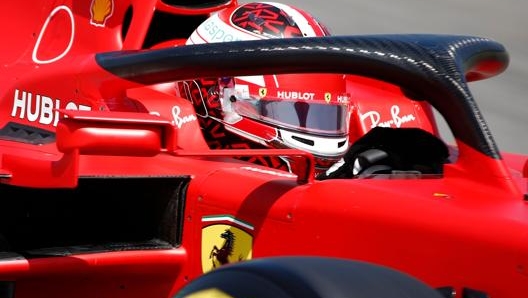 Charles Leclerc, nono in qualifica. Afp