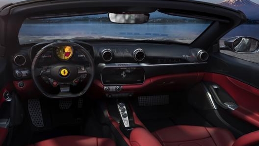 L’abitacolo della Ferrari Portofino M