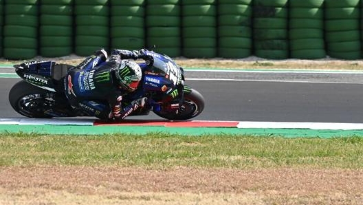 Vinales tiene il ritmo del leader Bagnaia. Afp