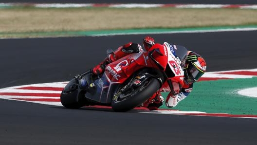 Pecco Bagnaia in testa al GP. Ap