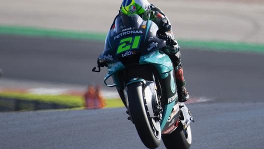 Morbidelli sulla Yamaha M1 del team Petronas. Getty