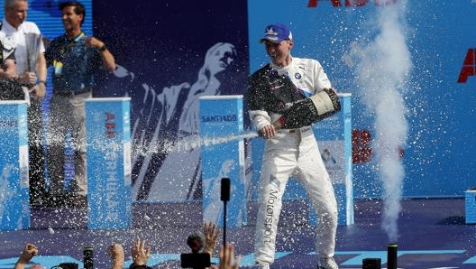 La gioia di Maximilian Günther un anno fa a Santiago del Cile. Getty Images