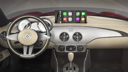 Nel cruscotto spicca il grande display per l’infotainment