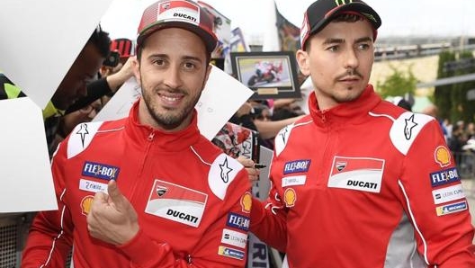 Andrea Dovizioso e Jorge Lorenzo.