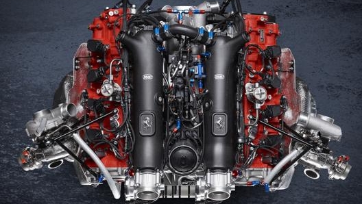 Il motore V8 biturbo della Ferrari 488 GT Modificata eroga circa 700 Cv