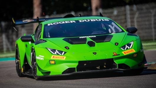 Matthias Egger in azione sul tracciato di Imola