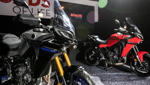 La nuova Yamaha Trace 9 GT a fianco della versione base