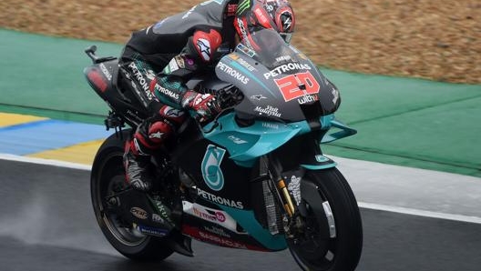 Sul tracciato di Le Mans difficoltà per Fabio Quartararo (Yamaha Petronas). Afp