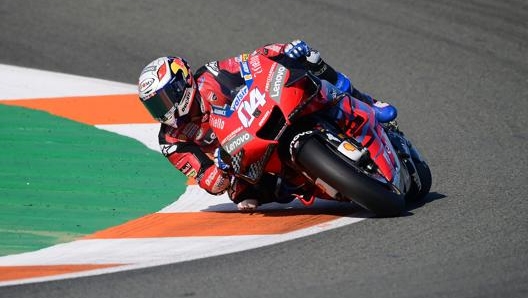 Andrea Dovizioso, 34 anni, ieri ha chiuso all’8° posto a Valencia. AFP