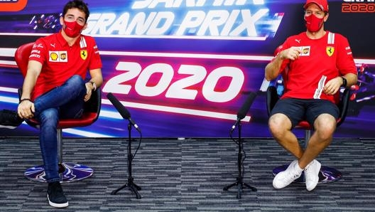 Charles Leclerc e sebastian Vettel. Getty