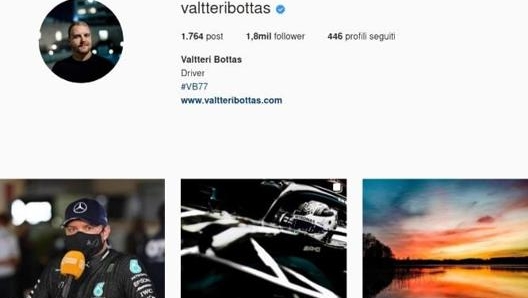 Sull’Instagram di Bottas non ci sono più i tag F1 e Mercedes